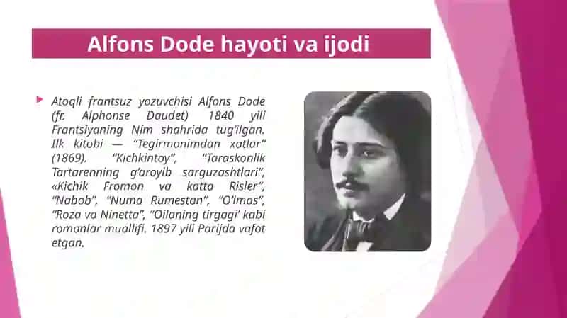 Alfons Dode hayoti va ijodi "So'nggi saboq hikoyasi" 3