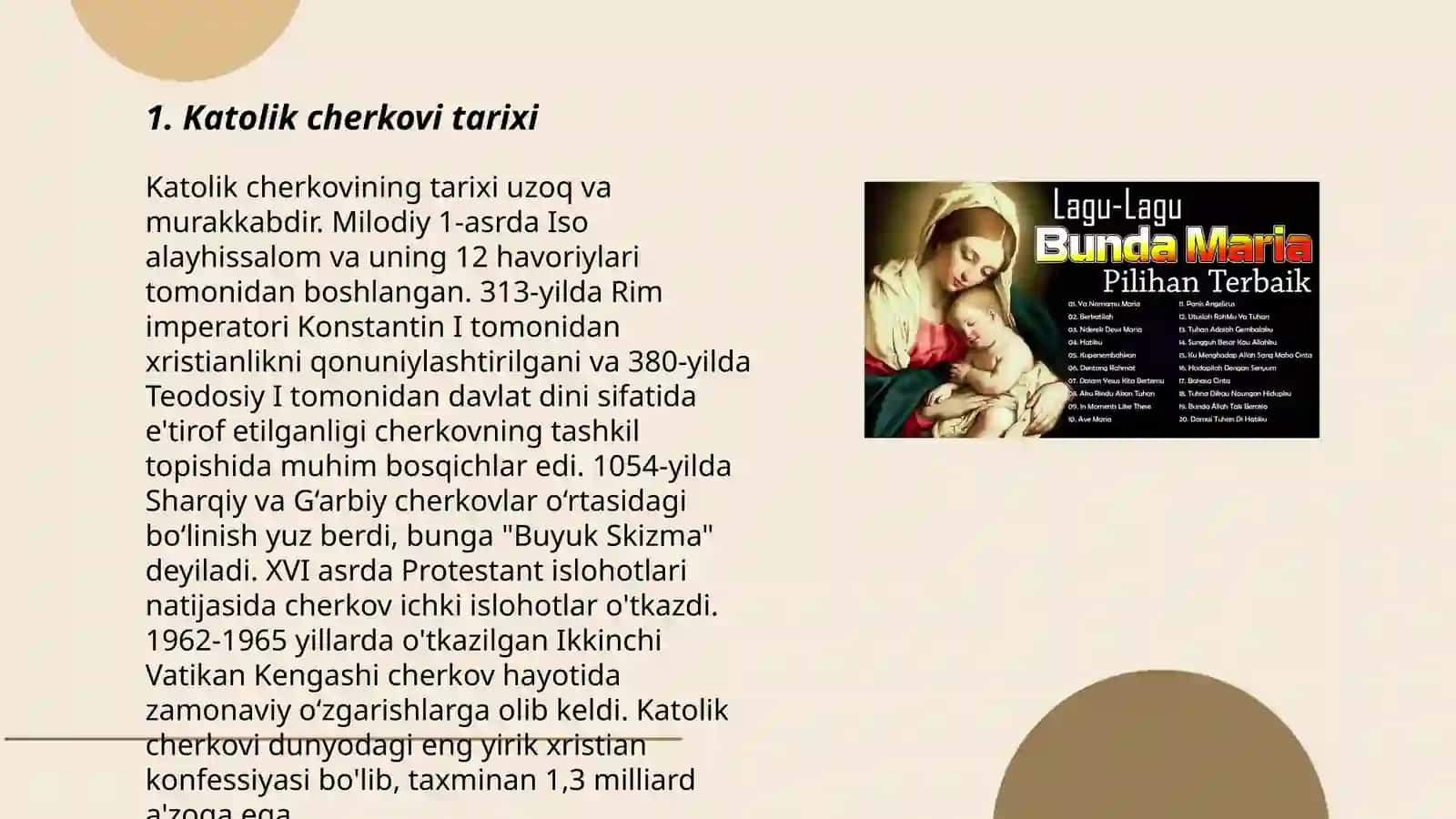 Xristianlikdagi asosiy oqimlar 3