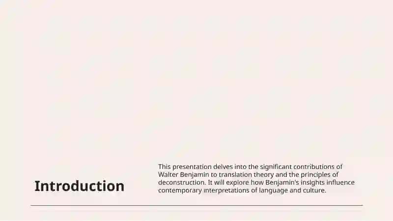 Walter Benjamin Translation Theory 3