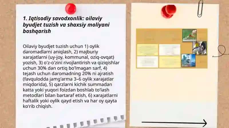 Iqtisodiy va ekologik tarbiya. Fuqorolik tarbiyasi 3