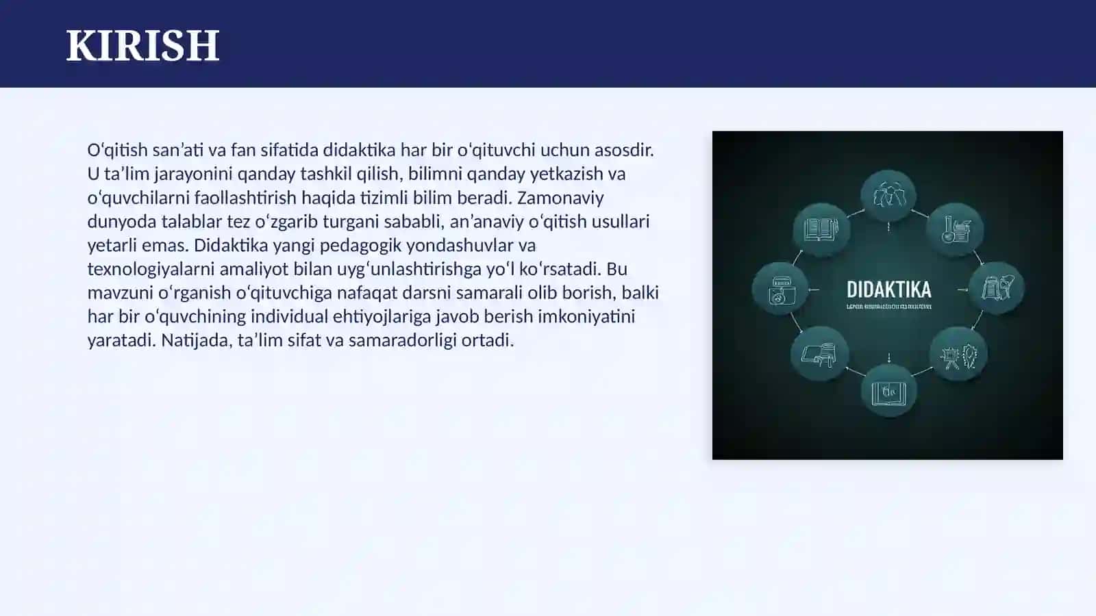 DIDAKTIKA – TA’LIM NAZARIYASI SIFATIDA 3