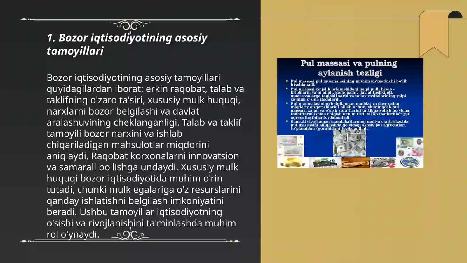 Tovar-pul munosabatlari rivojlanishi bozoriqtisodiyoti shakllanishi 3