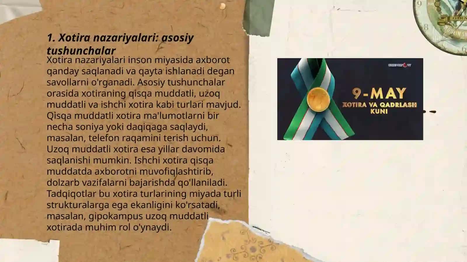 Xotira nazariyalari 3