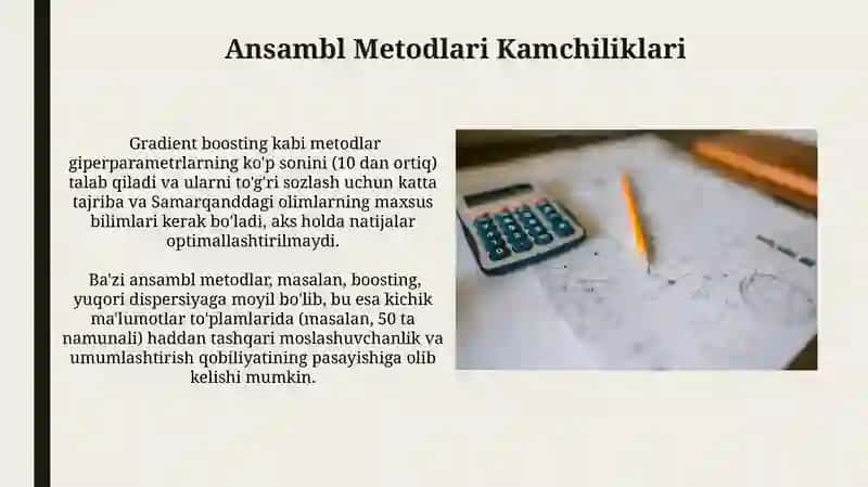 Ansambl algoritmlarining tushuncha va tamoyillari 3