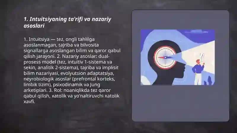 Intuitsiya. Intuitit bilim 3