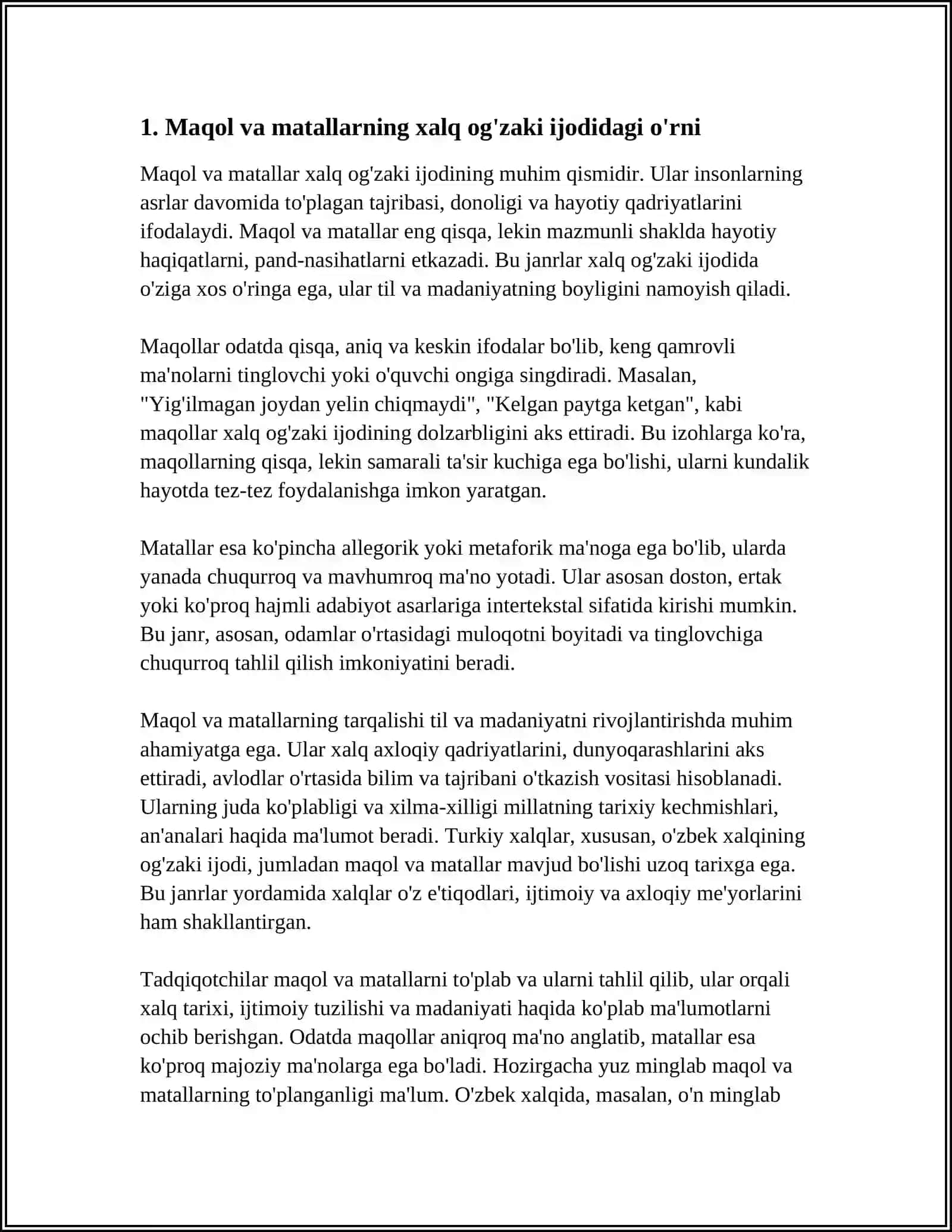 MAQOL VA MATALLARNING AHAMIYATI VA O’ZIGA XOSLIGI 3