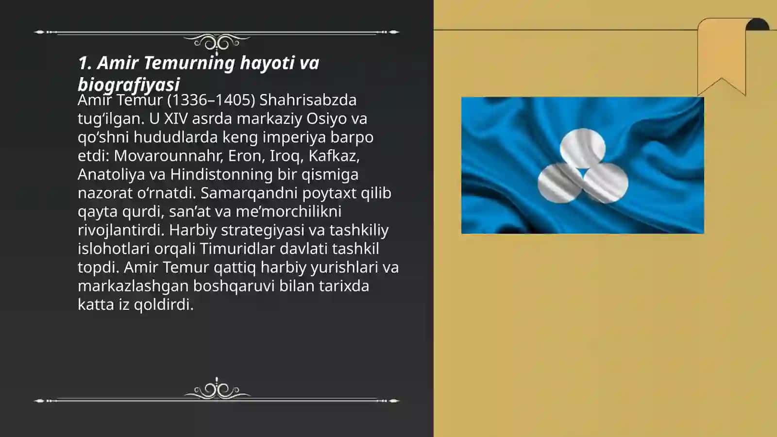 Amir Temurning hayoti va biografiyasi 3