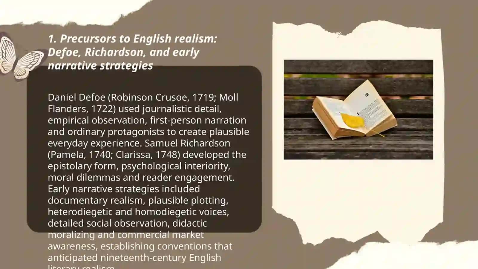 History of the development of English realistic novels 3