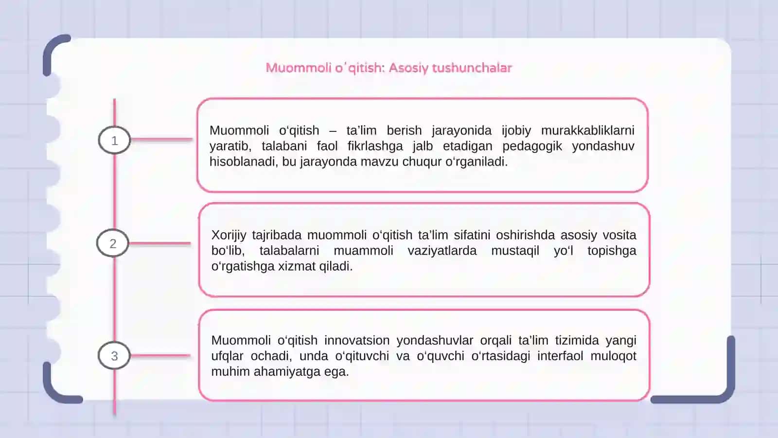 Muommoli oʻqitishni qoʻllash xorijiy tajriba 3