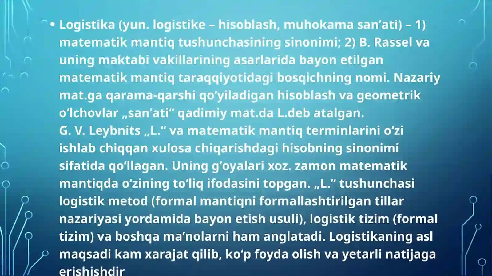 Logistikani Vazifalari va konsepsiyasi 3
