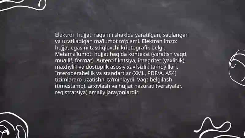 Elektron hujjatlar almashish 3