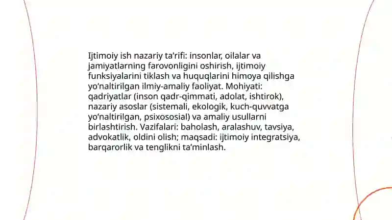 Ijtimoiy ishning nazariy asoslari 3