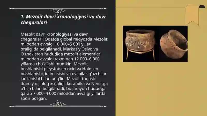 Mezolit davri arxeologiyasi 3