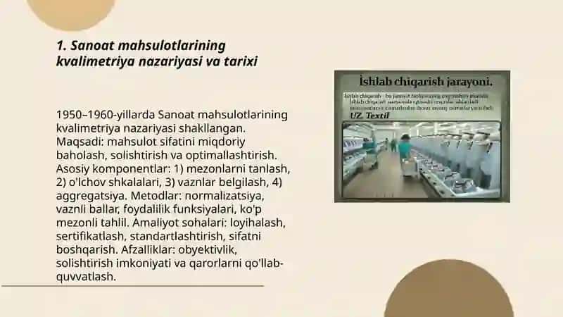 Sanoat mahsulotlarining kvalimetriyasi asoslari 3