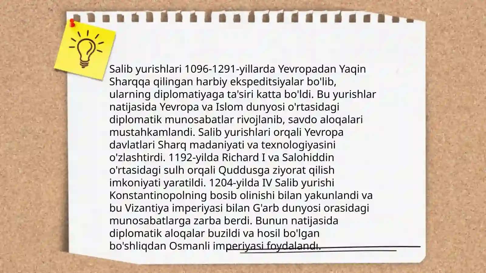 Salib yurishlari va ularning diplomatiyaga ta'siri 3