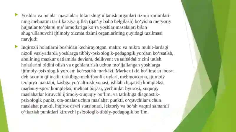 YOSHLAR BILAN IJTIMOIY ISH 3