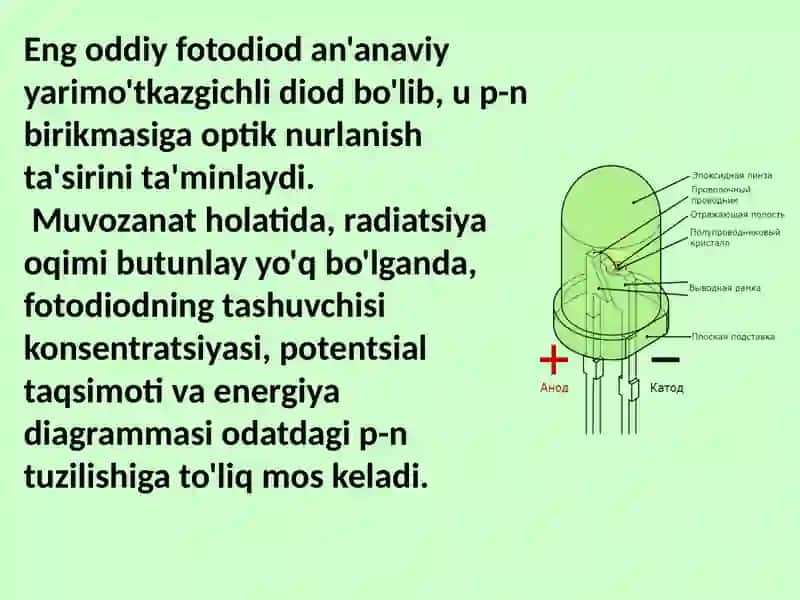 Fotodiodlar va ularning qo'llanilishi 3