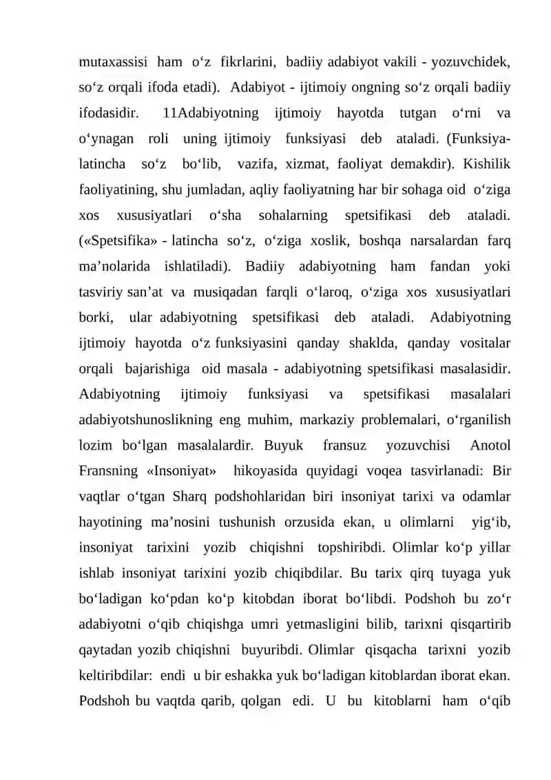 Adabiyotning Ijtimoiy Vazifasi 3