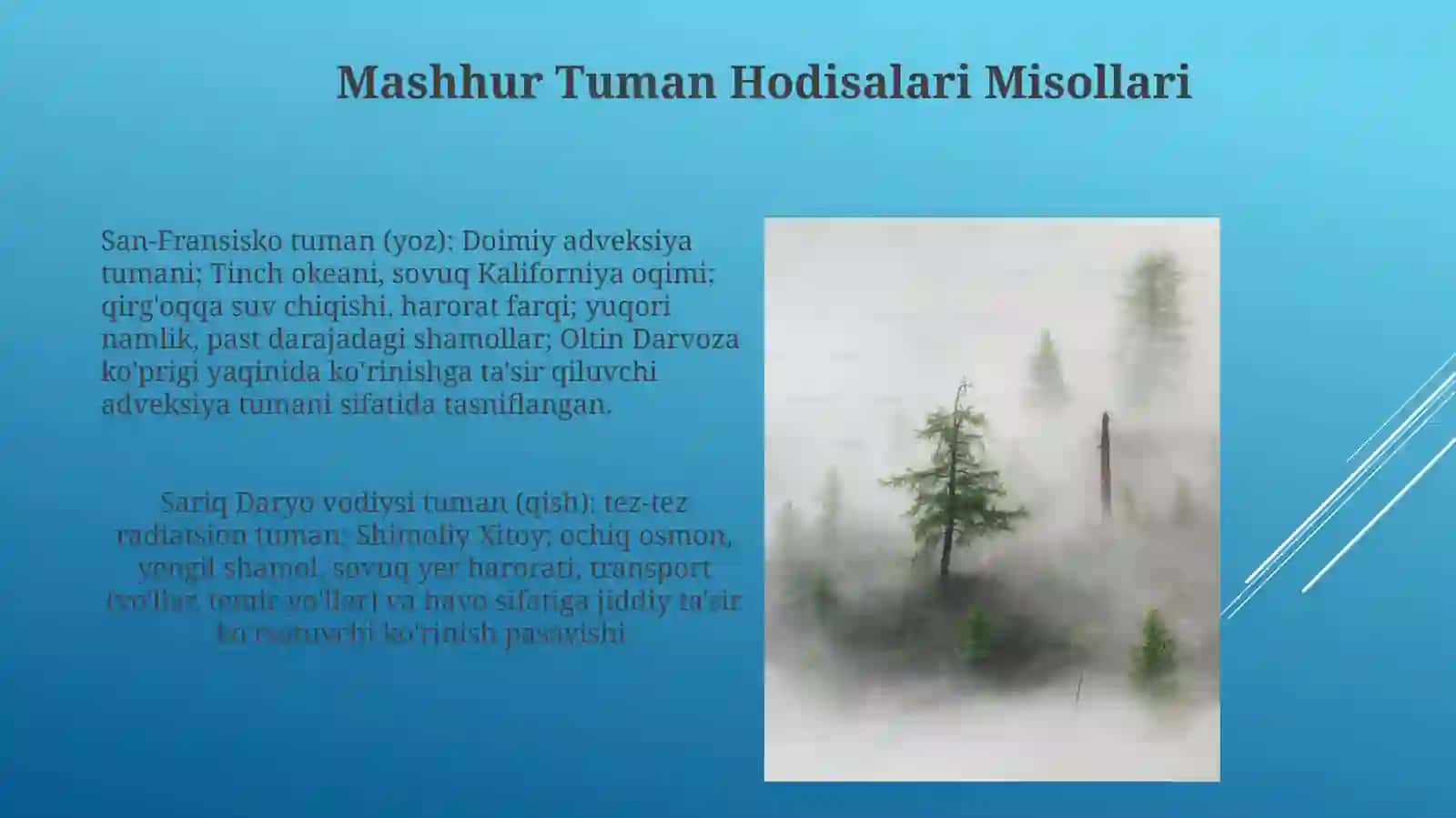 Tumanlarshakllanishiningfizikmeterologiksharoitlariularningtasniflari 3