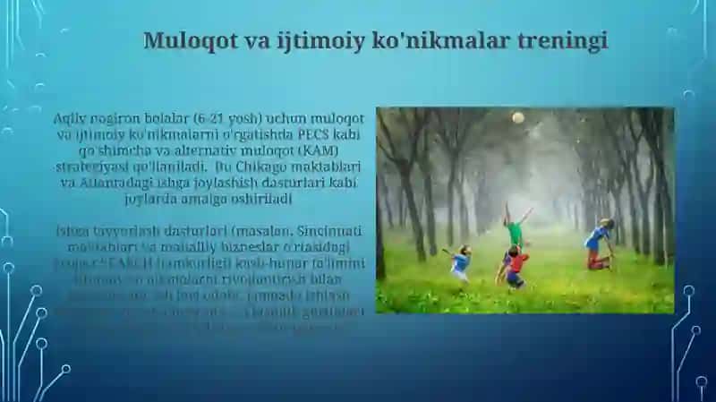 Muloqot va ijtimoiy ko'nikmalar treningi 3
