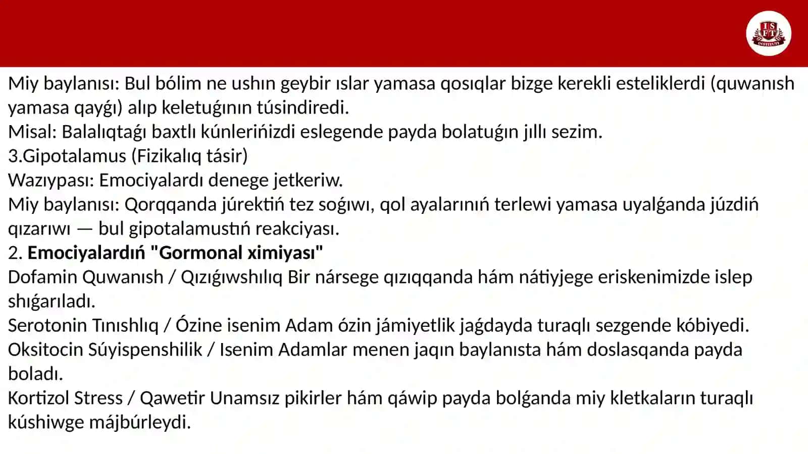 Unamsiz pikirlew, stress ha'm sharshawdin' aldin aliw. 3