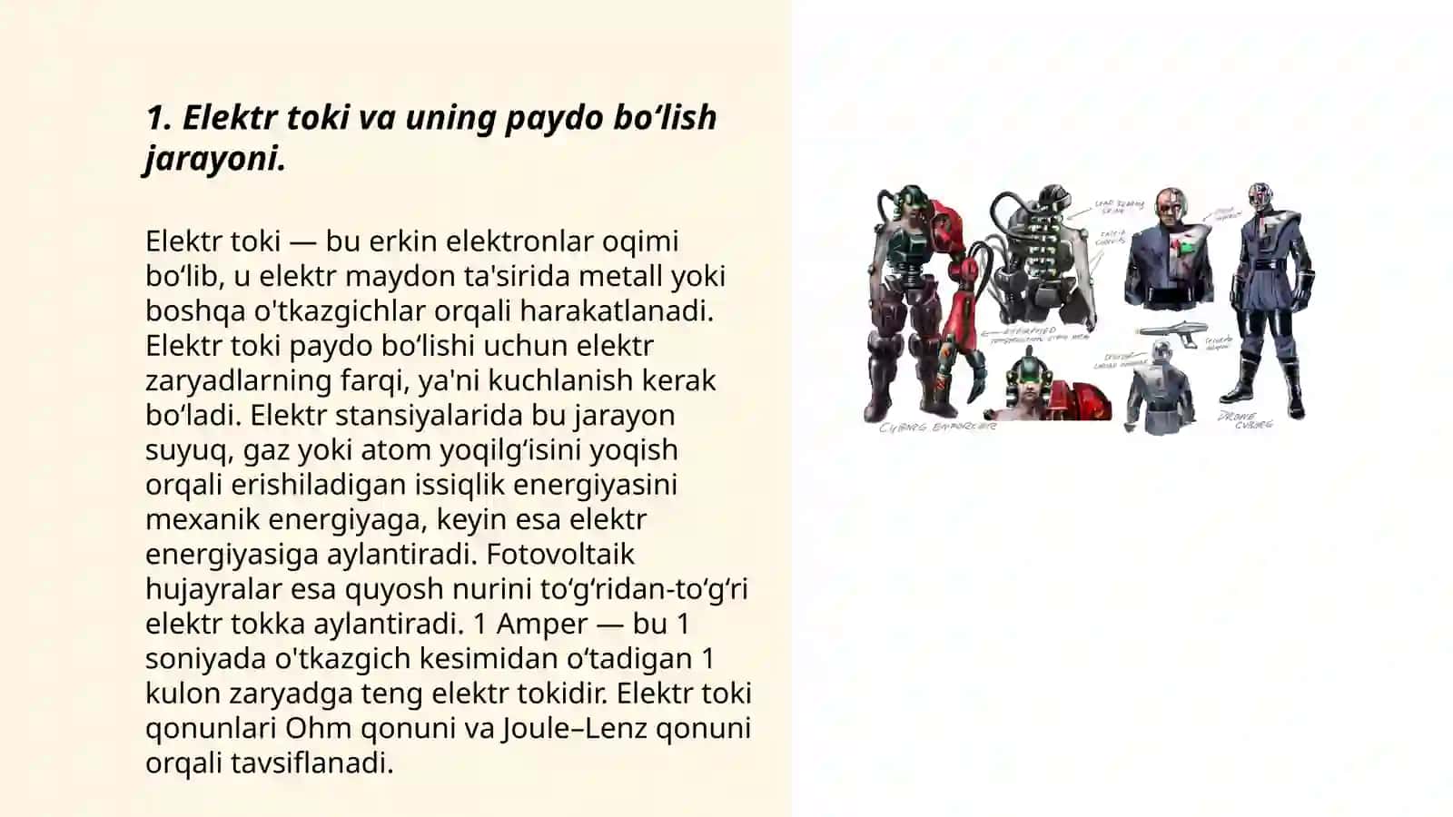Elektr toki haqida tushuncha 3