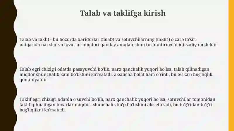 Talab va Taklif Asoslari 3