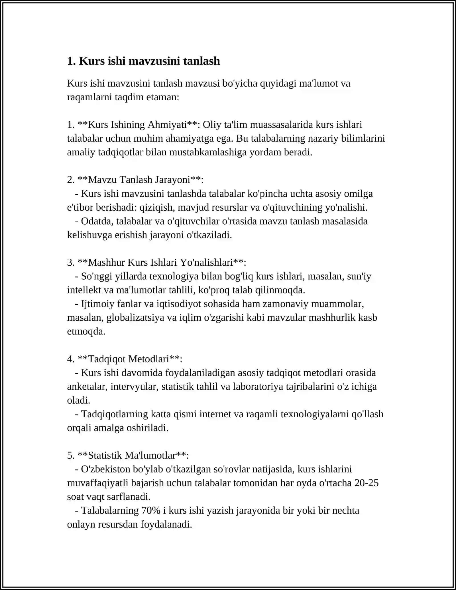KURS ISHINING YOZILISH TARTIBI 3