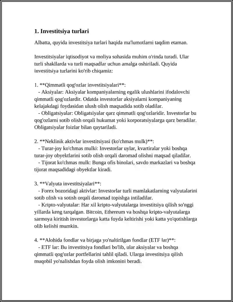 INVESTITSIYALAR NAZARIYASI 3