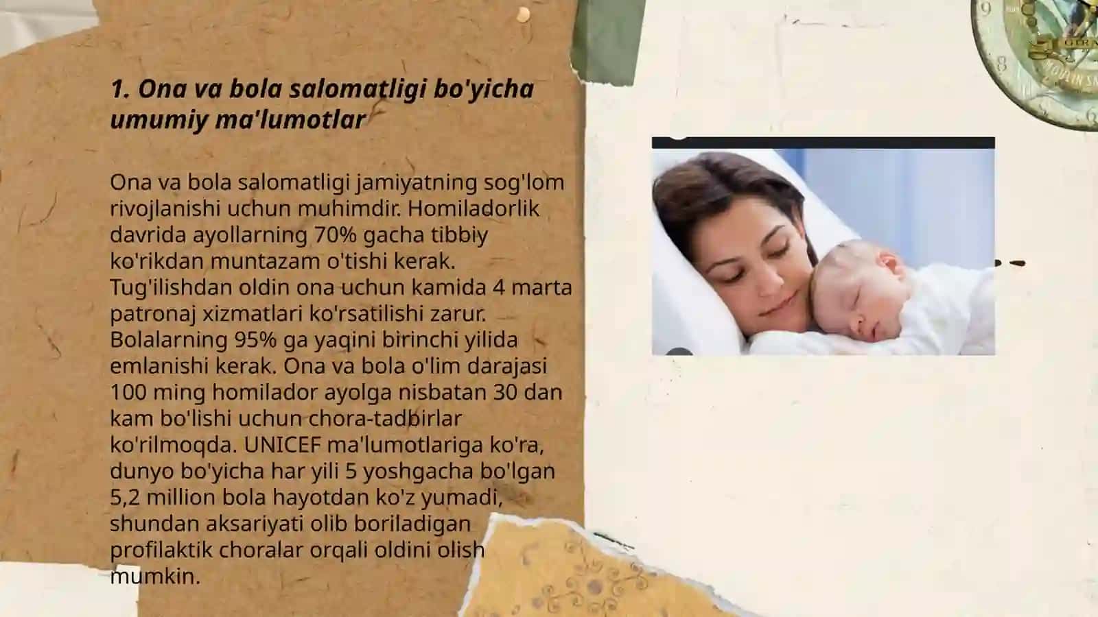 Ona va bolalar sogʻligini muhofaza qilish 3