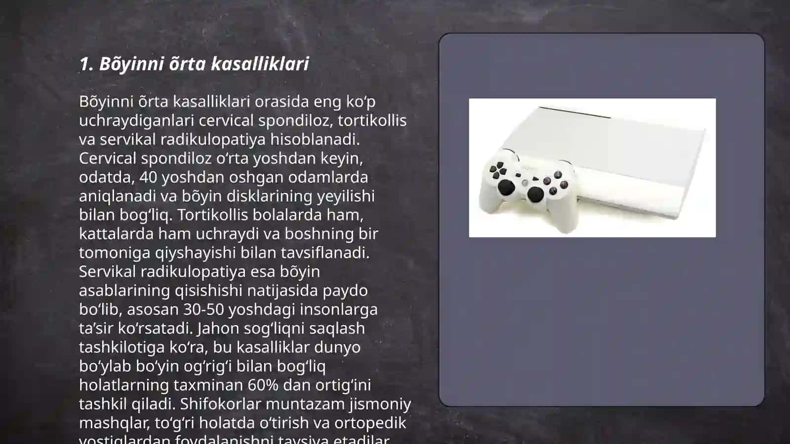 Bõyinni õrta, yon oqmalari va kistalari 3