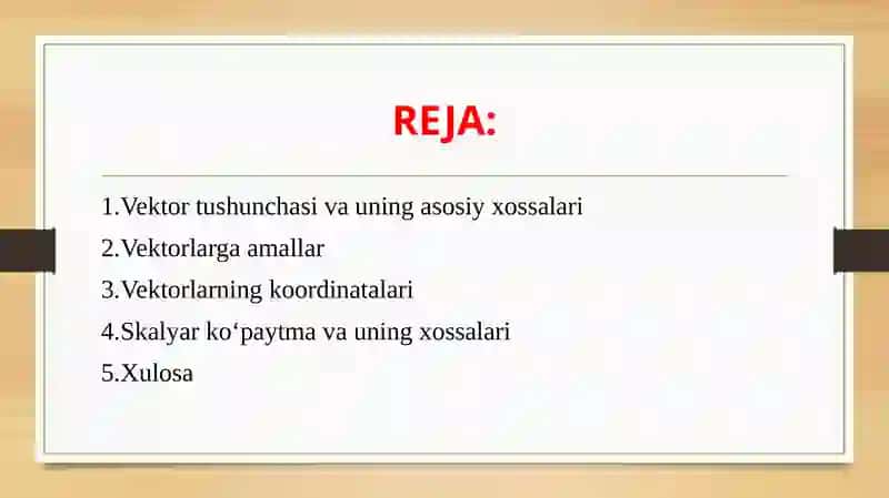 VEKTORLAR ALGEBRASI 3