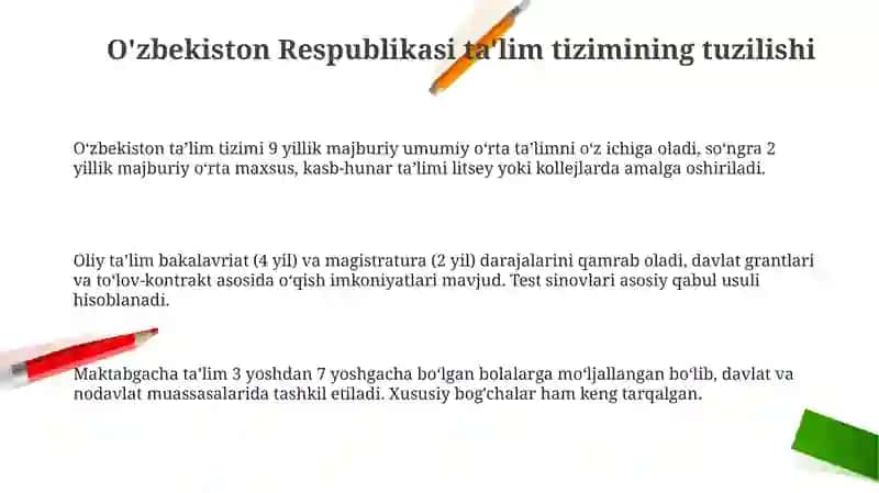 O'zbekiston Respublikasi ta'lim tizimi 3