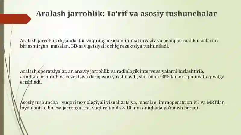 Gibrid operatsiyalar xirurgiyasi 3