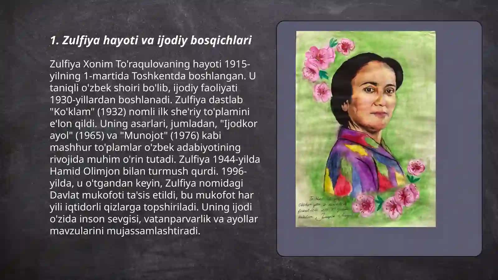 Zulfiya hayoti va ijodi 3
