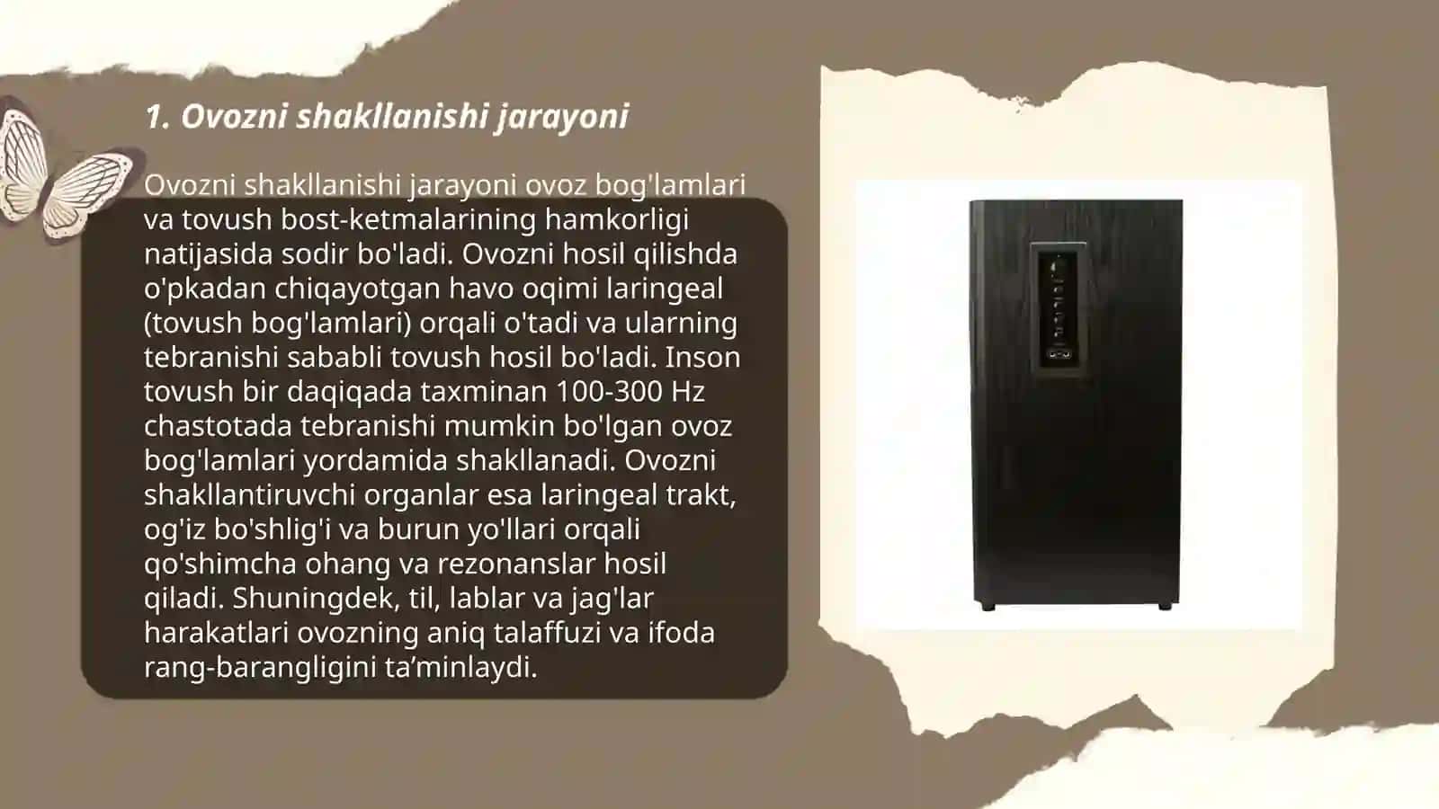 Ovozni shakllanishi jarayoni 3