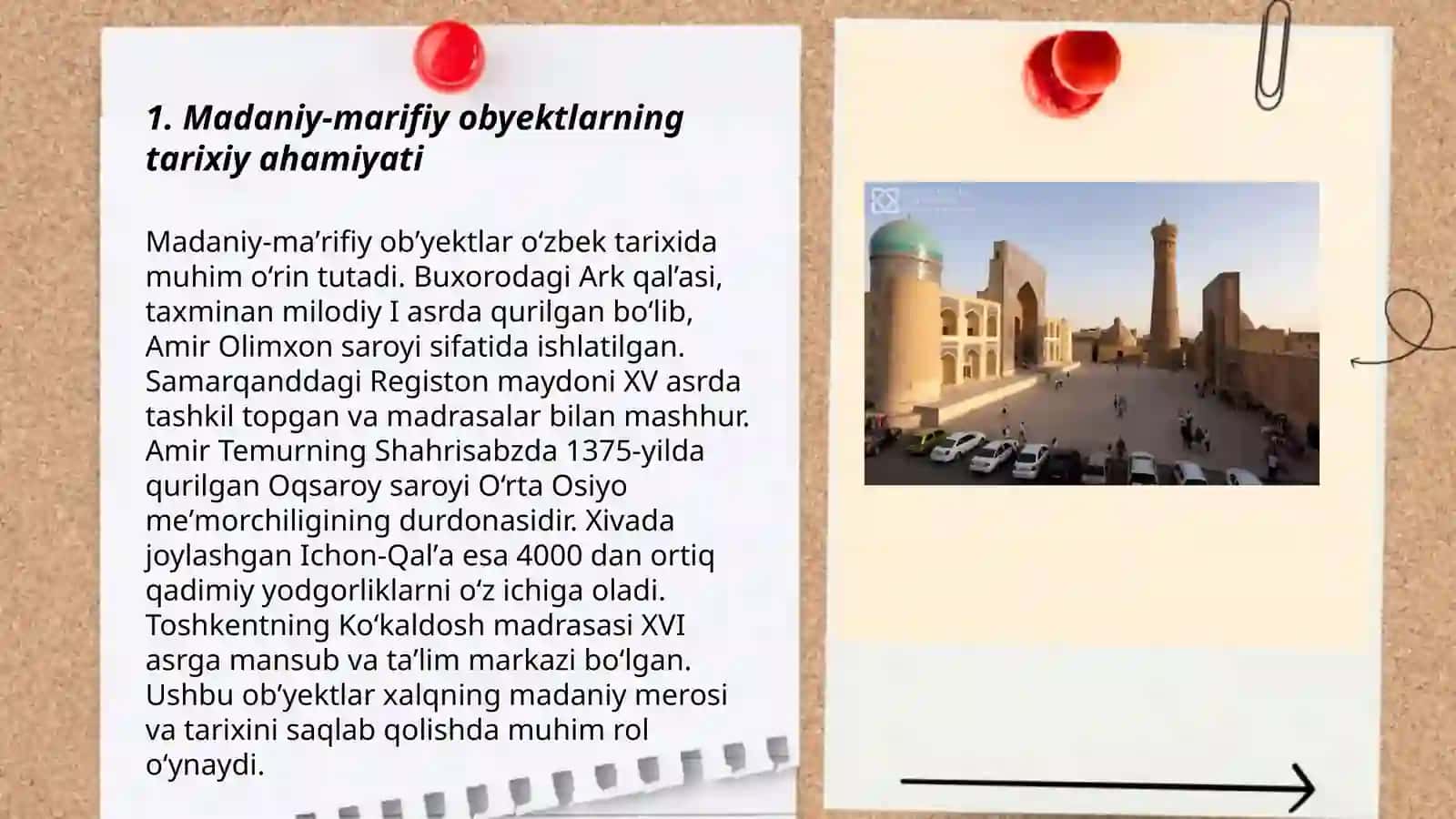 Madaniy-marifiy obyektlarni loyiha qilish 3