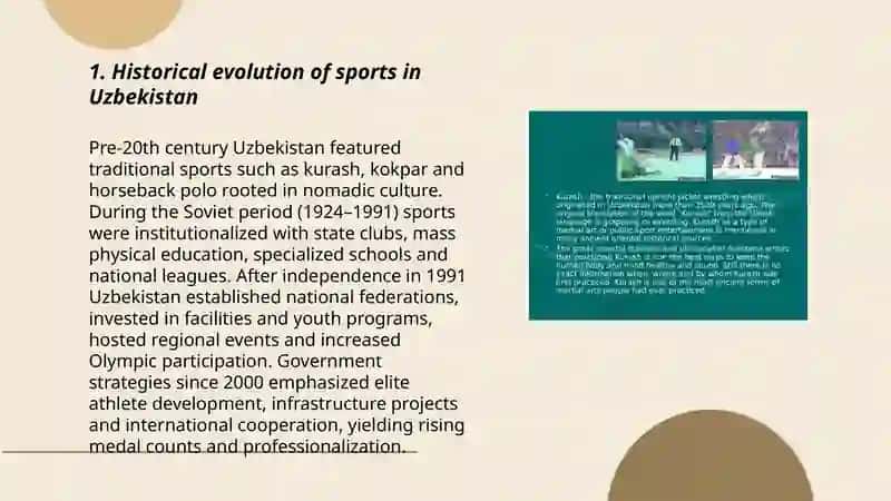 The developmen of sports in uzbekistan 3