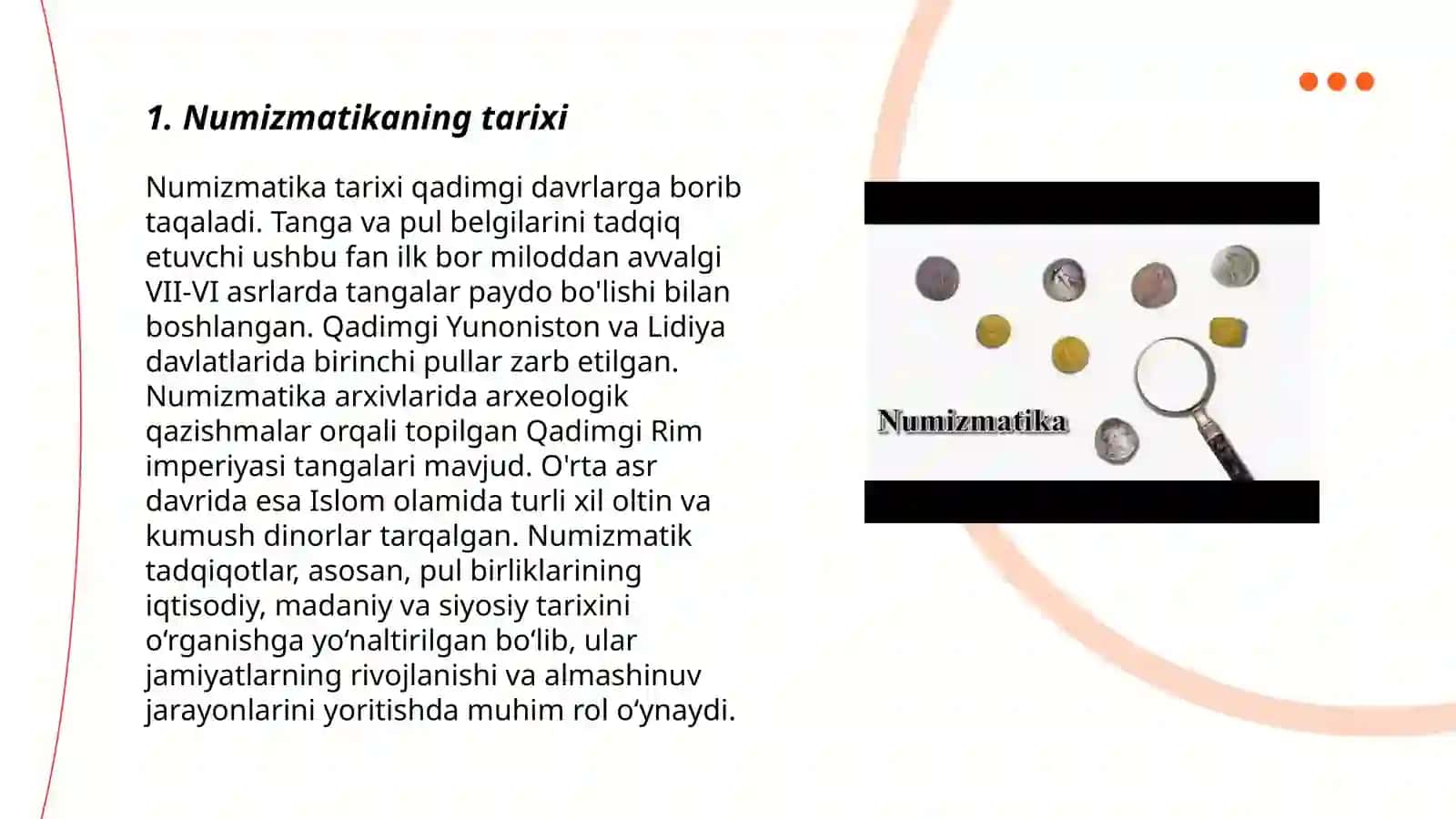 Numizmatika fanining predmeti 3
