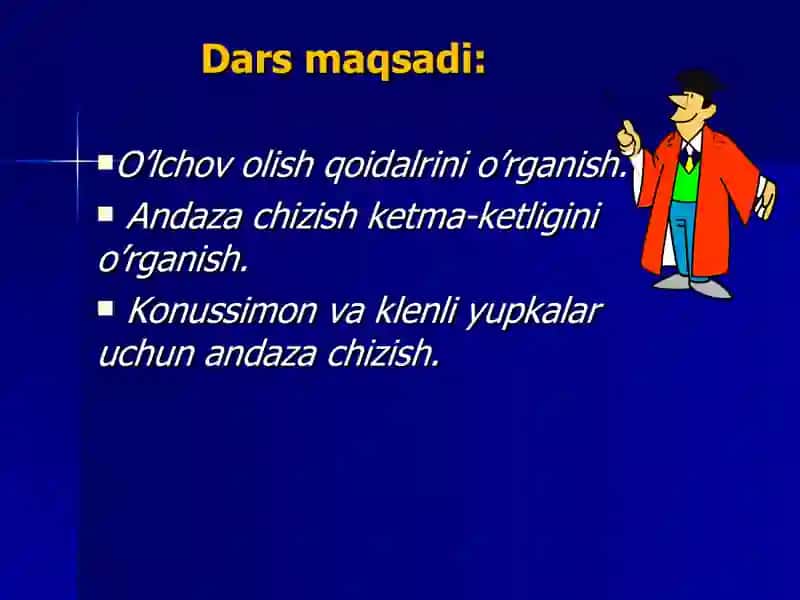 Konussimon va klenli yubkalar andazasini chizish 3