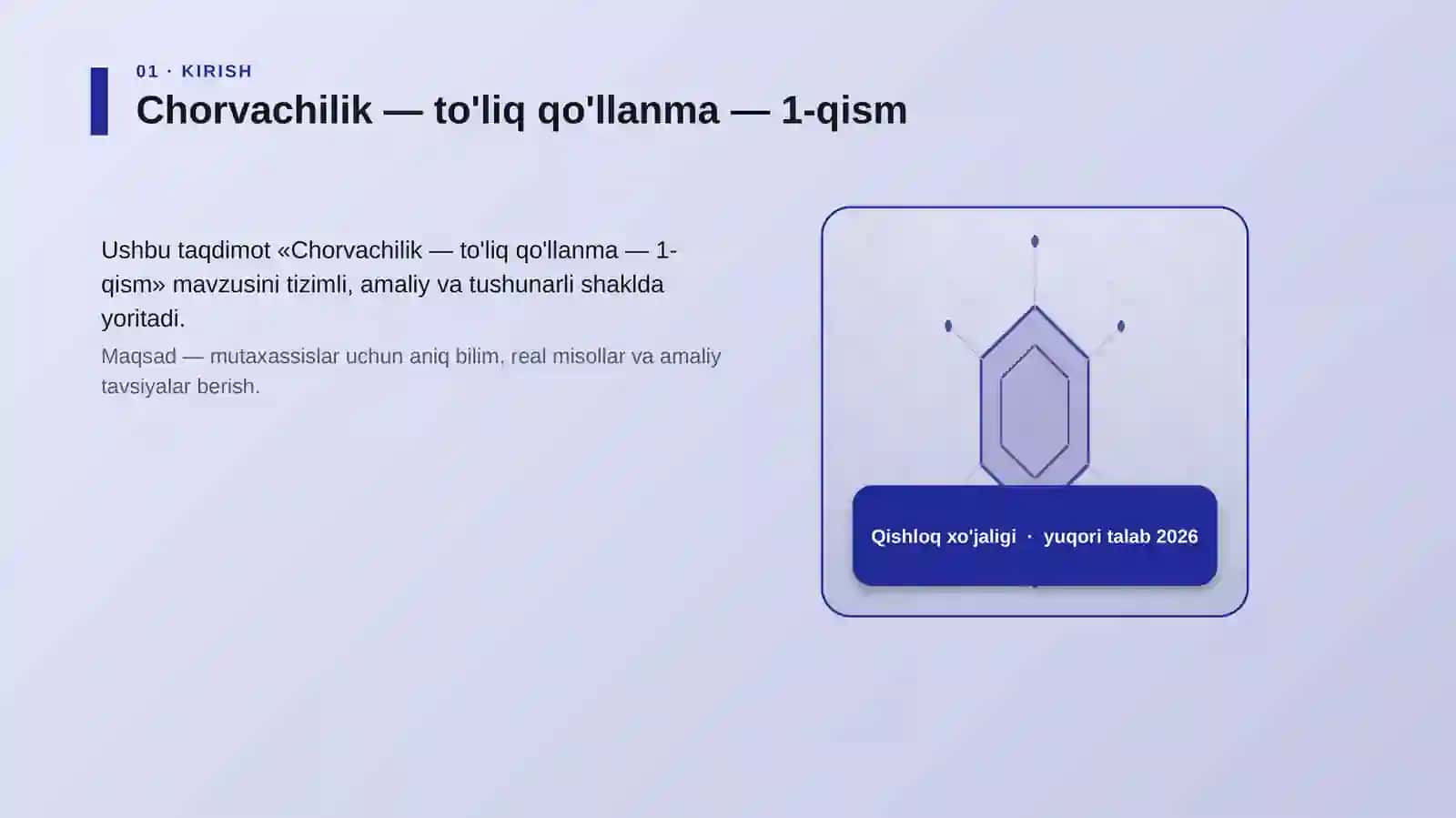 Chorvachilik — to'liq qo'llanma — 1-qism 3