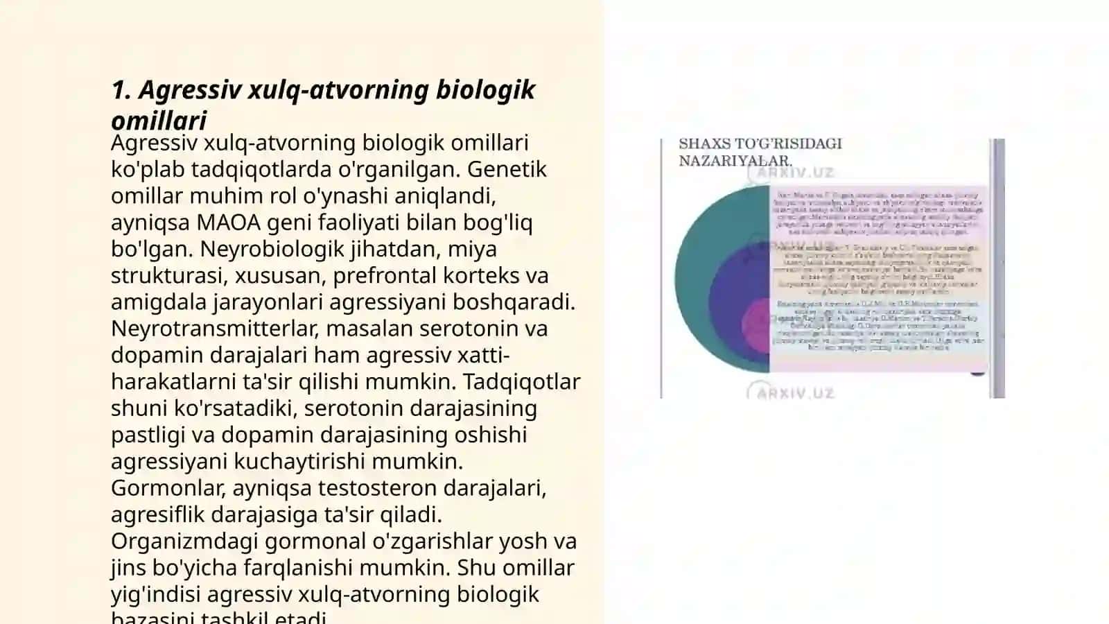 Agressiv xulq-atvorning shakllanish sharoitlari 3