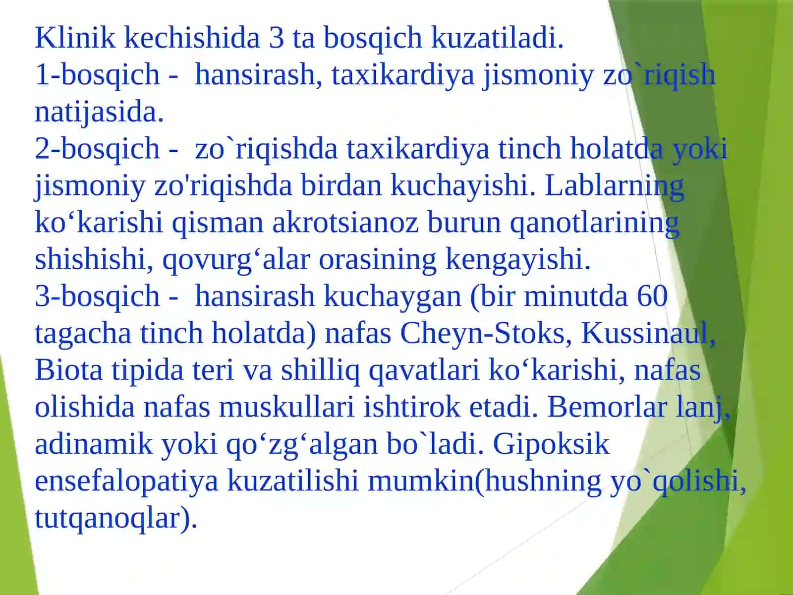 Nafas yetishmovchiligi sindromi 3