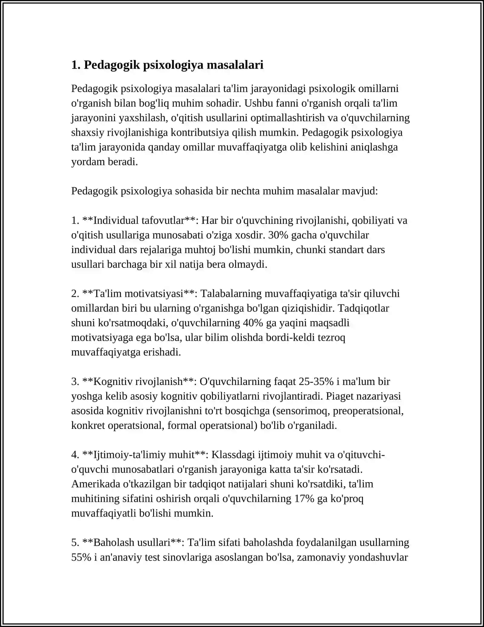 Pedagogik psixologiya masalalari 3