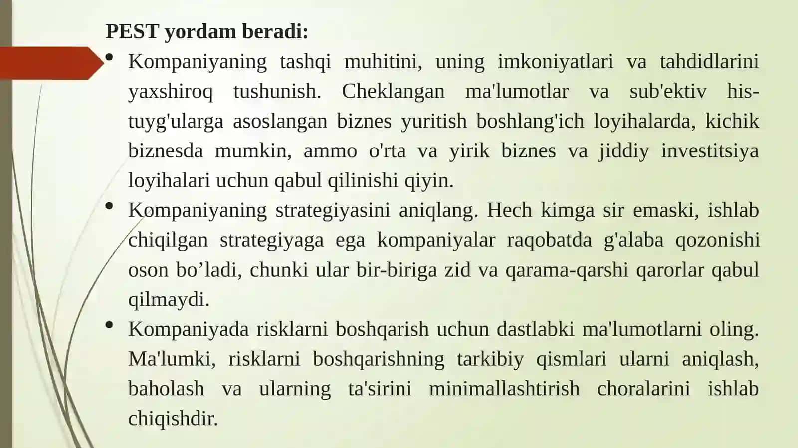 PEST tahlili 3