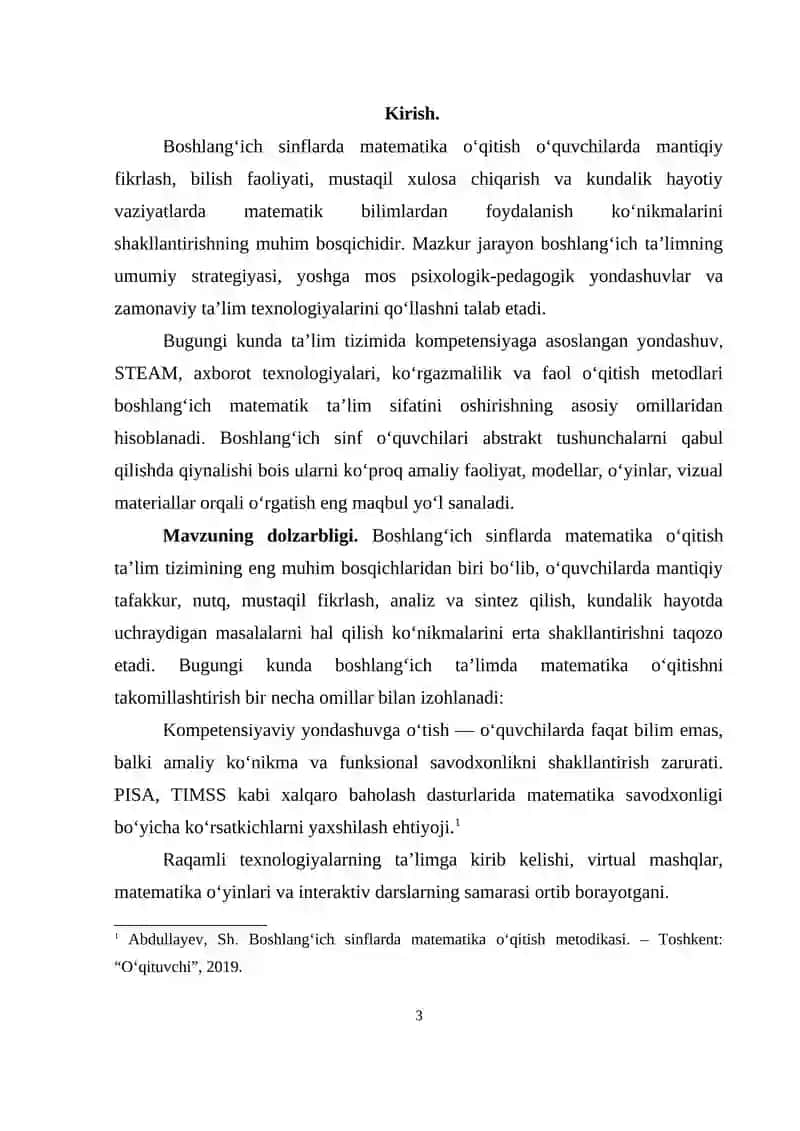 Boshlang‘ich sinflarda matematika o‘qitish 3