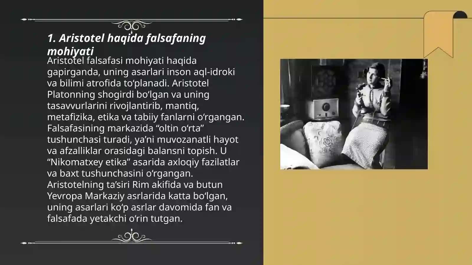 Aristotel haqida falsafaning mohiyati 3