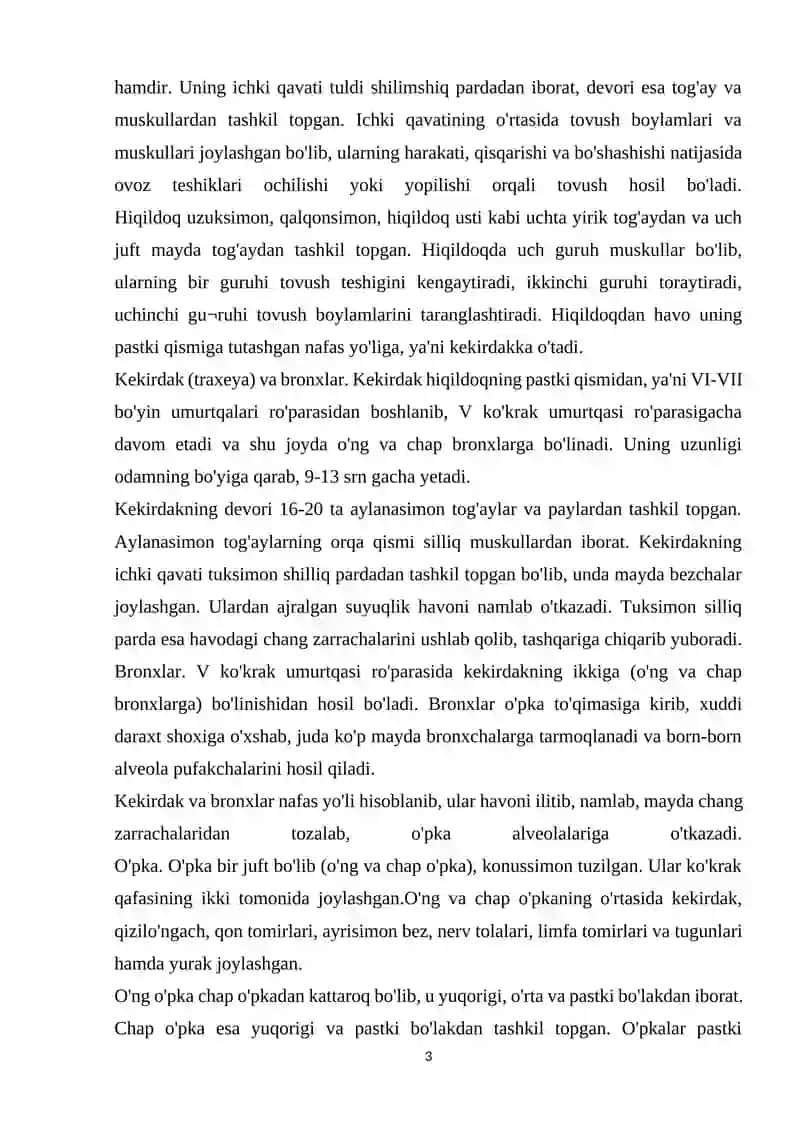 Nafas olish a`zolarining anatomo-fiziologik xususiyatlari 3