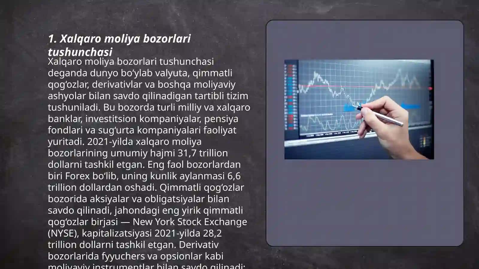 Xalqaro Moliya Bozorlari Tushunchasi 3