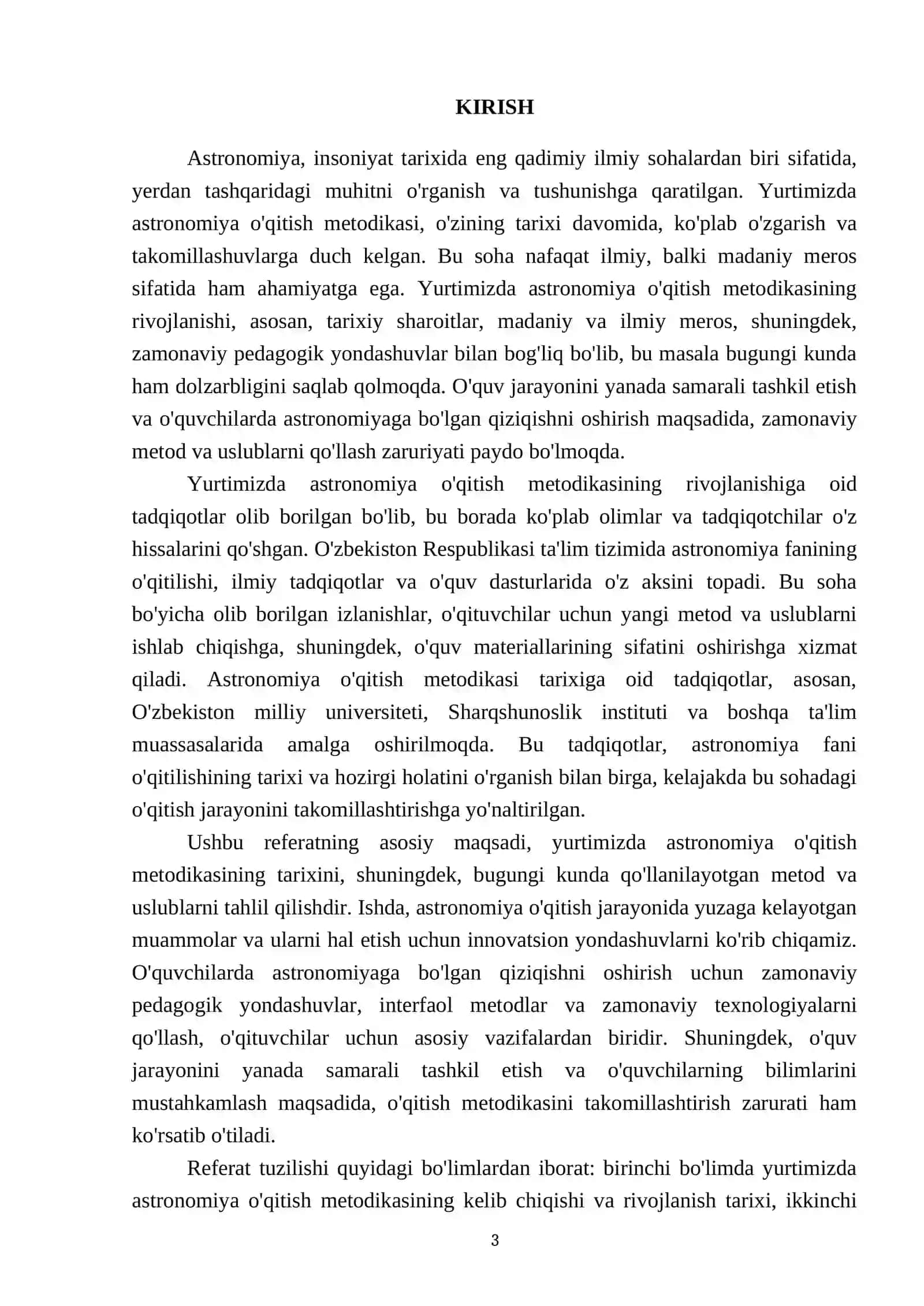 Astronomiya o'qitish metodikasi 3